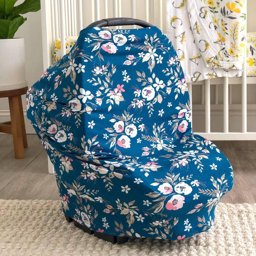 Midnight Floral 5-in-1 Multi-Use Nursing Cover - 5 in 1 - Bebe au Lait