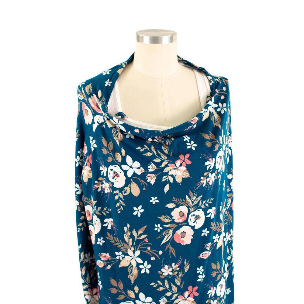 Midnight Floral 5-in-1 Multi-Use Nursing Cover - 5 in 1 - Bebe au Lait