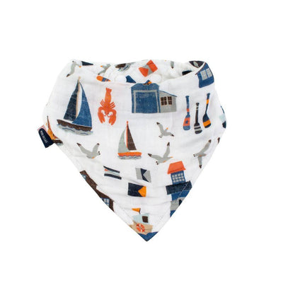 Nautical Oh-So-Soft Muslin Bandana Bib - Bib - Bebe au Lait