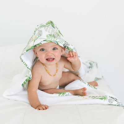 Rainforest Baby Hooded Towel - Hooded Towel - Bebe au Lait