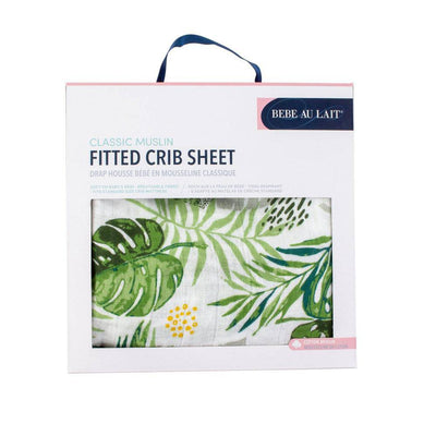 Rainforest Classic Muslin Crib Sheet - Crib Sheet - Bebe au Lait