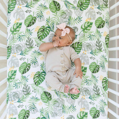 Rainforest Classic Muslin Crib Sheet - Crib Sheet - Bebe au Lait