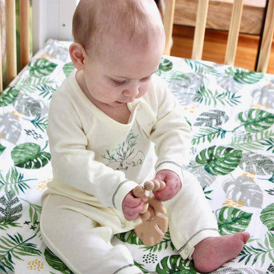 Rainforest Classic Muslin Crib Sheet - Crib Sheet - Bebe au Lait