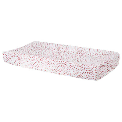 Rose Quartz Muslin Changing Pad Cover - Changing Pad Cover - Bebe au Lait