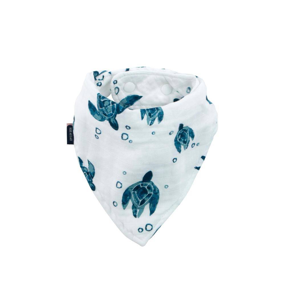 Sea Turtle Muslin Bandana Bib - Bib - Bebe au Lait