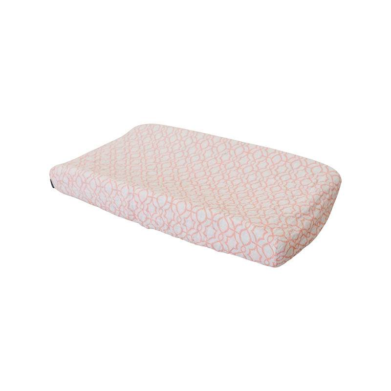 Trellis Classic Muslin Changing Pad Cover - Changing Pad Cover - Bebe au Lait