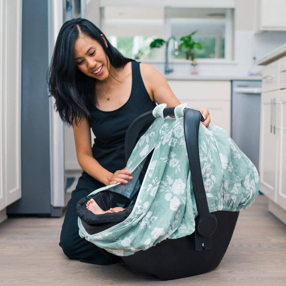 Vintage Floral Car Seat Cover Bebe au Lait
