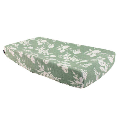 Vintage Floral Changing Pad Cover - Changing Pad Cover - Bebe au Lait