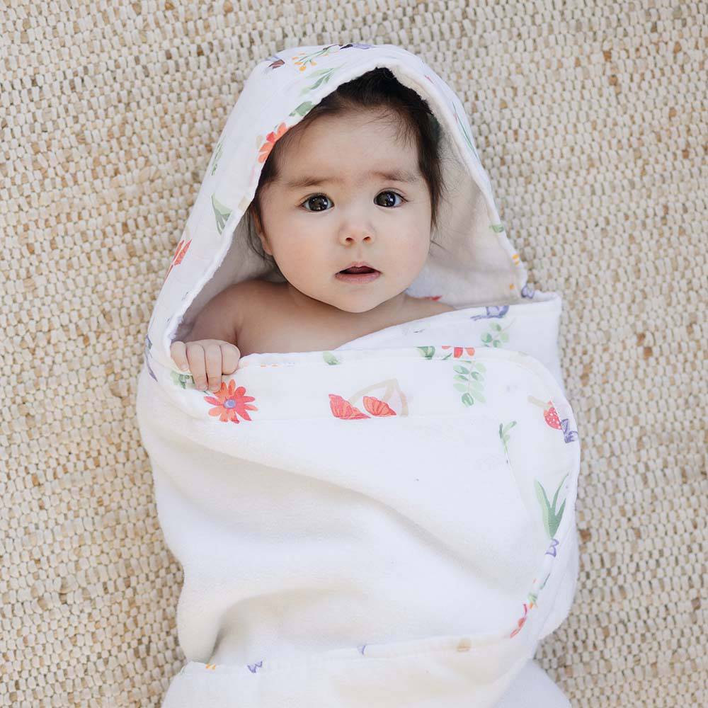 Woodland Fairy Baby Hooded Towel - Hooded Towel - Bebe au Lait