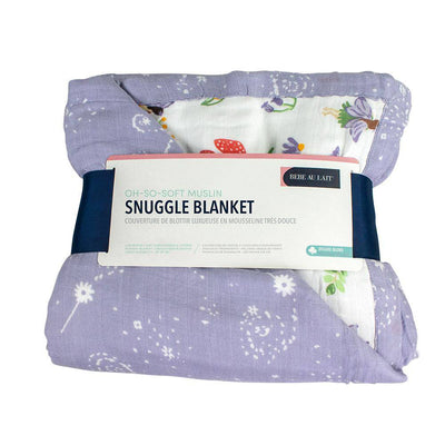 Woodland Fairy + Fairy Dust Oh-So-Soft Muslin Snuggle Blanket - Snuggle Blanket - Bebe au Lait