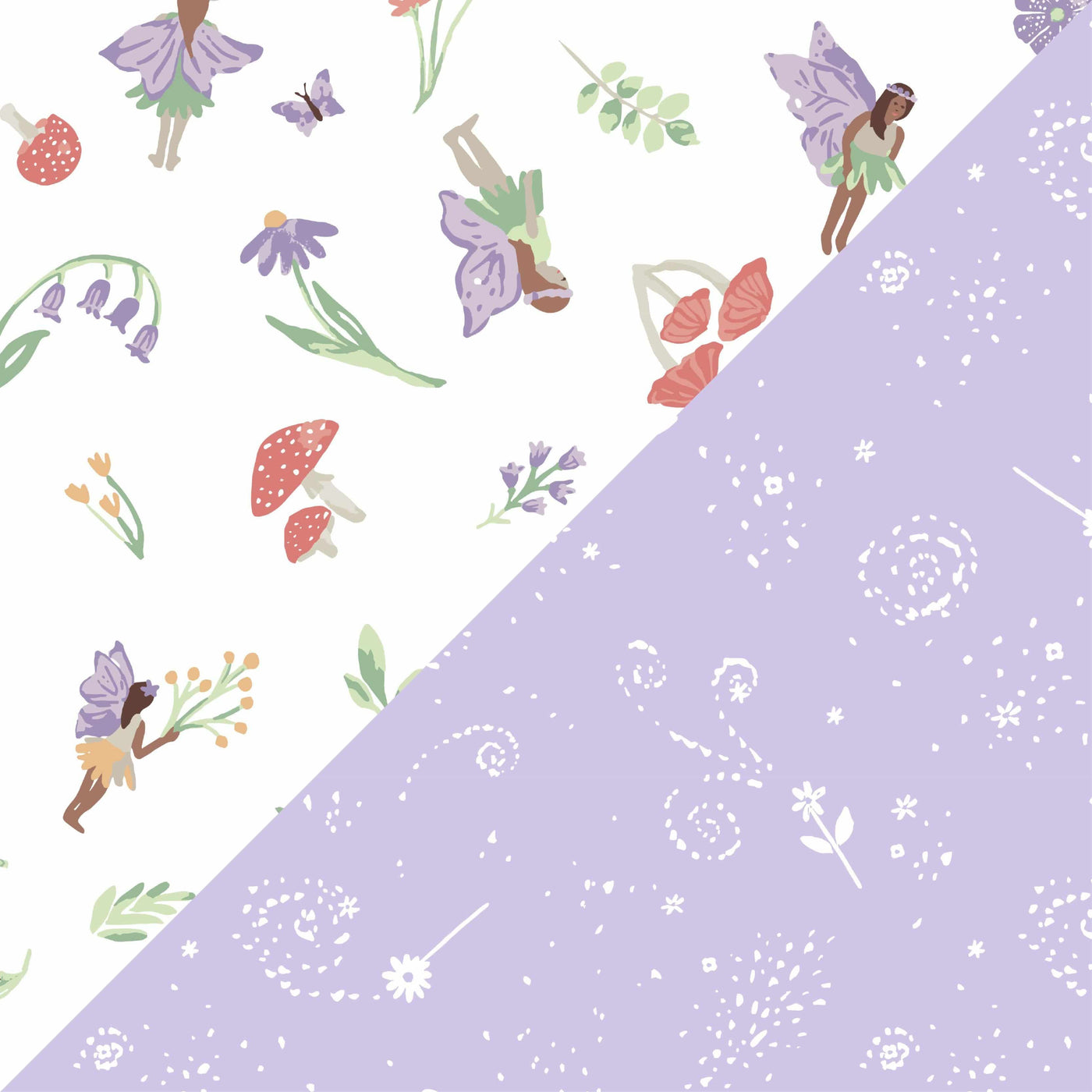 Woodland Fairy + Fairy Dust Oh-So-Soft Muslin Swaddle Blanket Set - Swaddle Blanket - Bebe au Lait