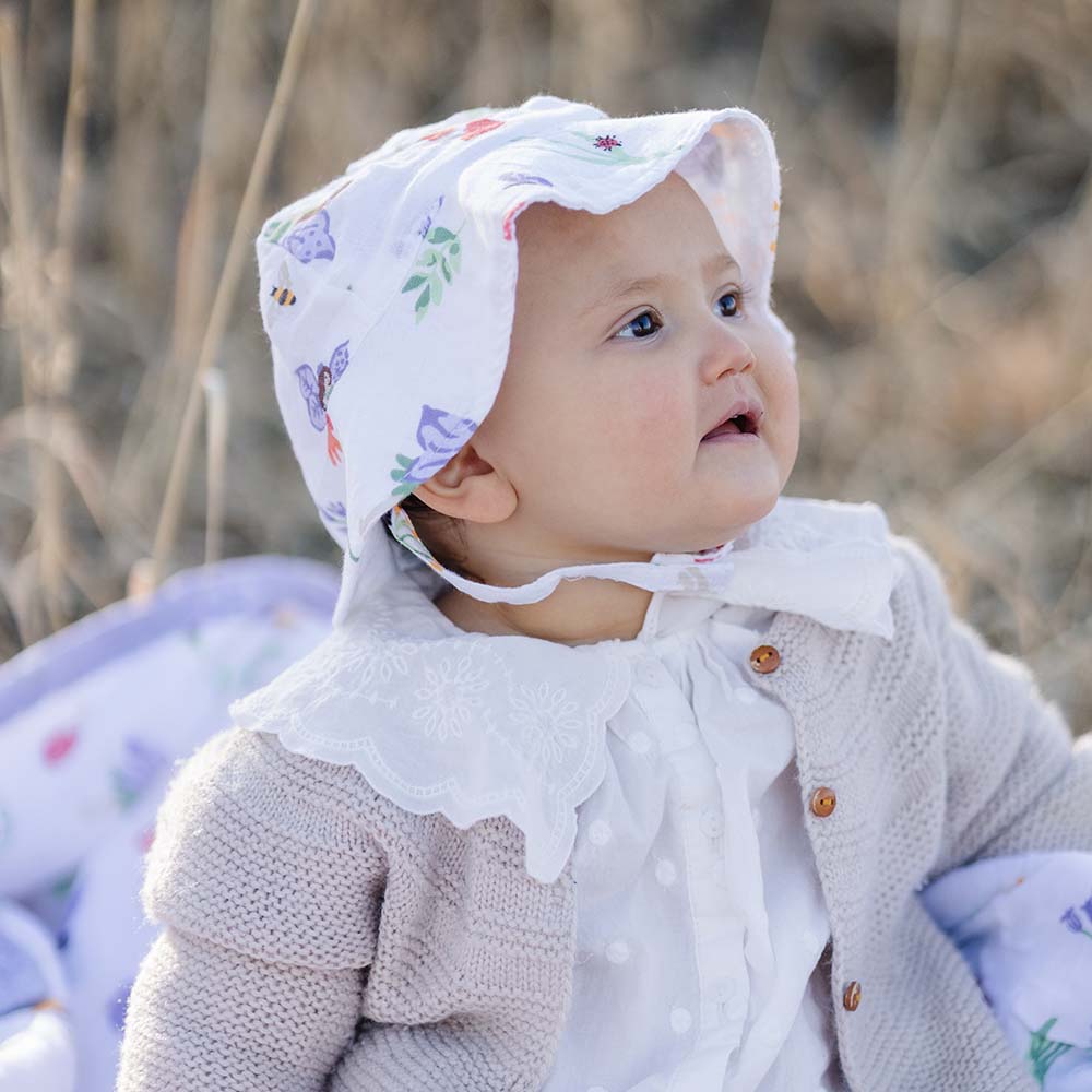 Woodland Fairy Oh-So-Soft Muslin Sun Hat - Sun Hat - Bebe au Lait