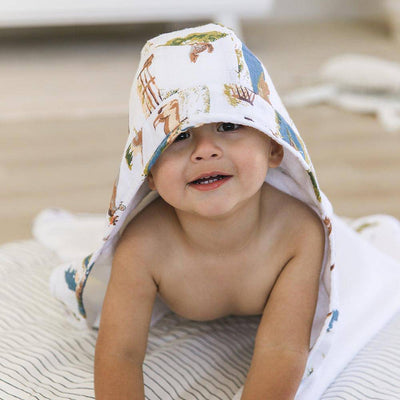 Wyoming Baby Hooded Towel - Hooded Towel - Bebe au Lait