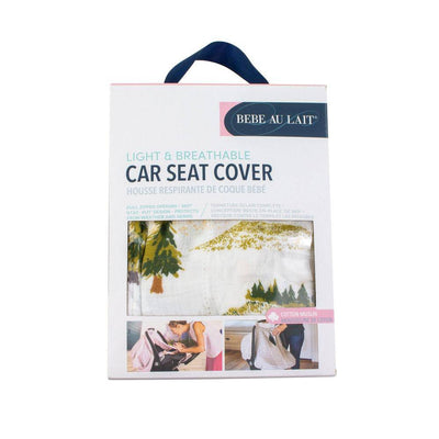 Wyoming Classic Muslin Car Seat Cover - Car Seat Cover - Bebe au Lait
